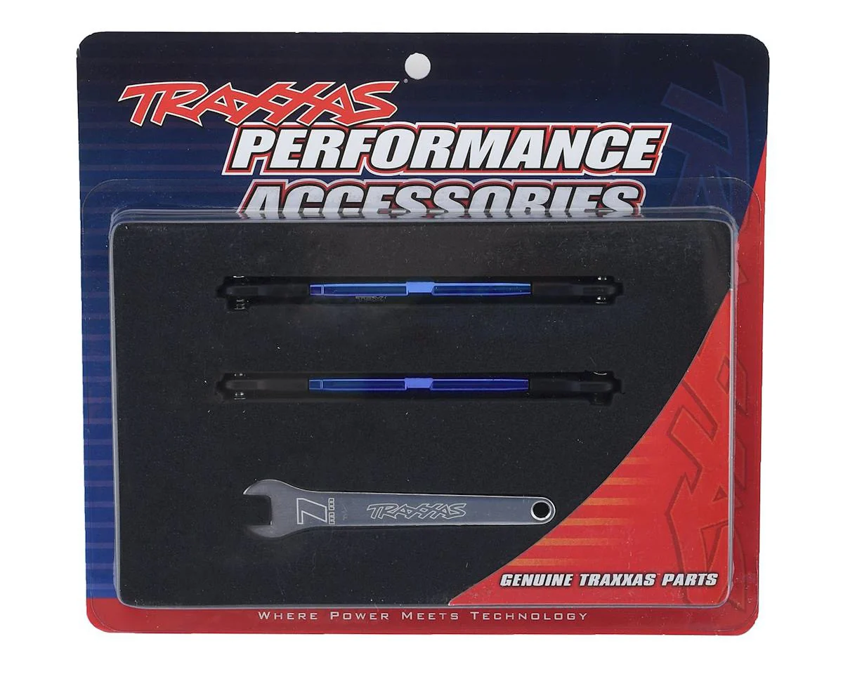 2 Biellettes Alu Avant / Arrière Rustler 4X4 - Traxxas 6742X - Image 2