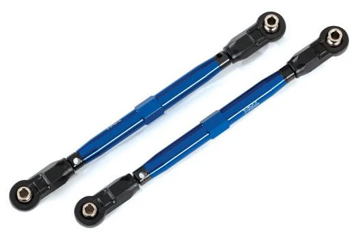 2 Biellettes large alu anodisées 6061-T6 Bleu WideMaxx - Traxxas 8997X