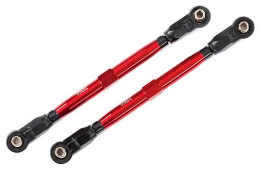 2 Biellettes large alu anodisées 6061-T6 Rouge WideMaxx - Traxxas 8997R