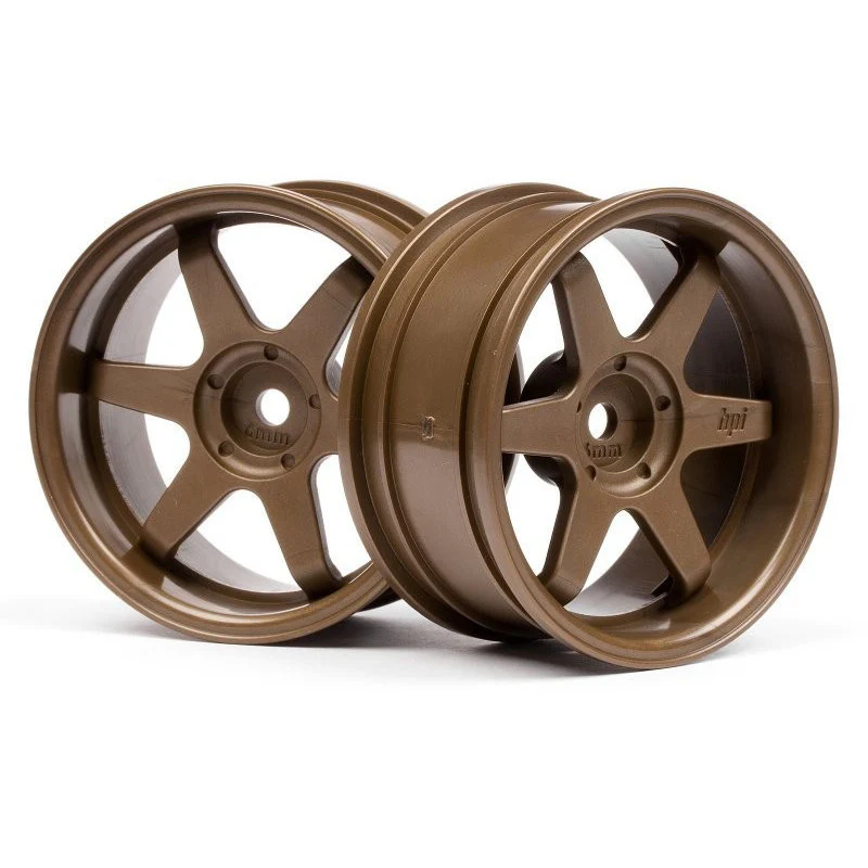 2 jantes TE37 26mm bronze (6mm OFFSET) HPI 3848
