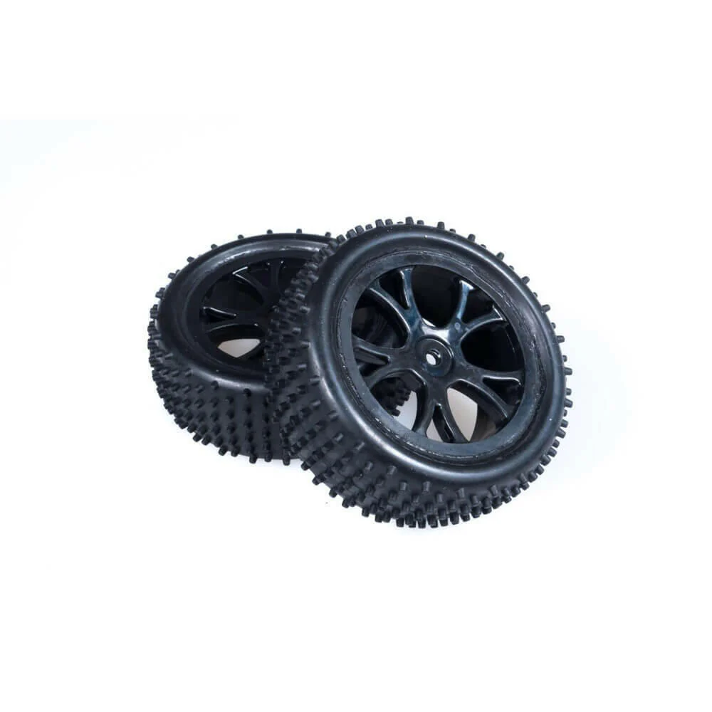 2 pneus et jantes ARR pour Buggy 1/10 - FTX6301B