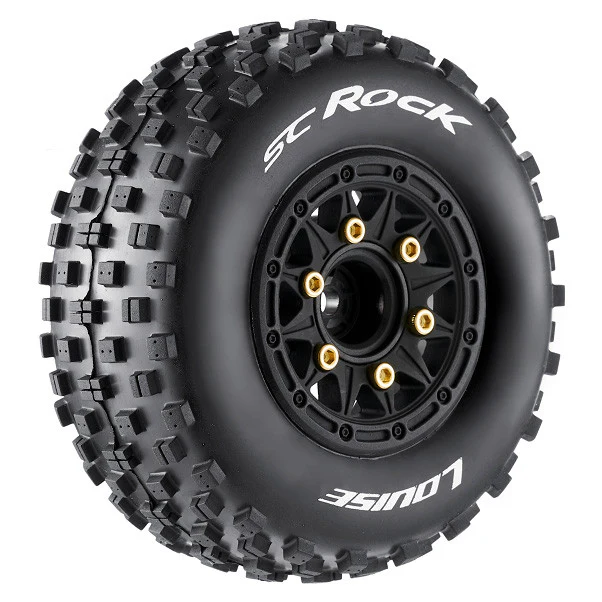 2 Pneus et roues SC-ROCK soft (Hex amovible 4pcs) - LT3229SB