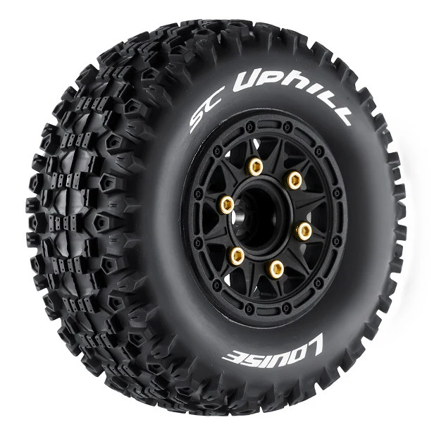 2 Pneus et roues SC-UPHILL soft (hexagone amovible 4pcs) 3223SB