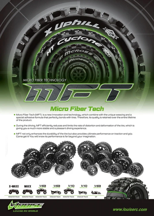 2 Roues 3.8 Truggy 1/8 Louise ST-UPHILL MFT 1/2-Offset 3326BH - Image 3