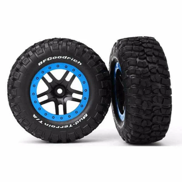 2 roues Arrière 2WD / Av et arr 4WD Noir / Bleu Traxxas 5883A