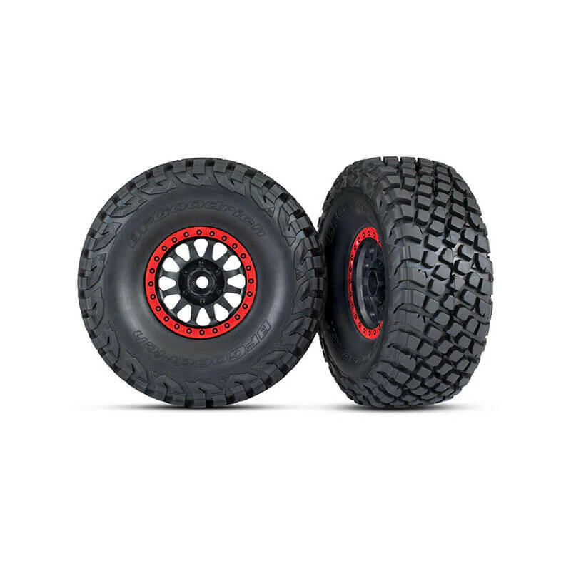 2 roues UDR Desert Unlimited BF Goodrich Baja KR3 8474 Rouge - Traxxas 8474