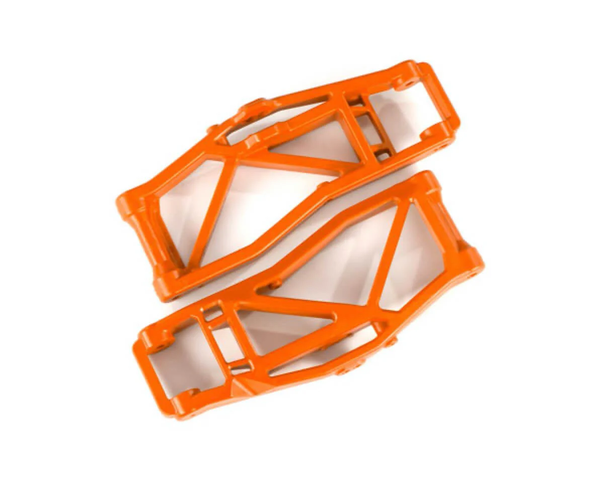 2 Triangles de suspension inférieur Traxxas 8999T WideMaxx orange