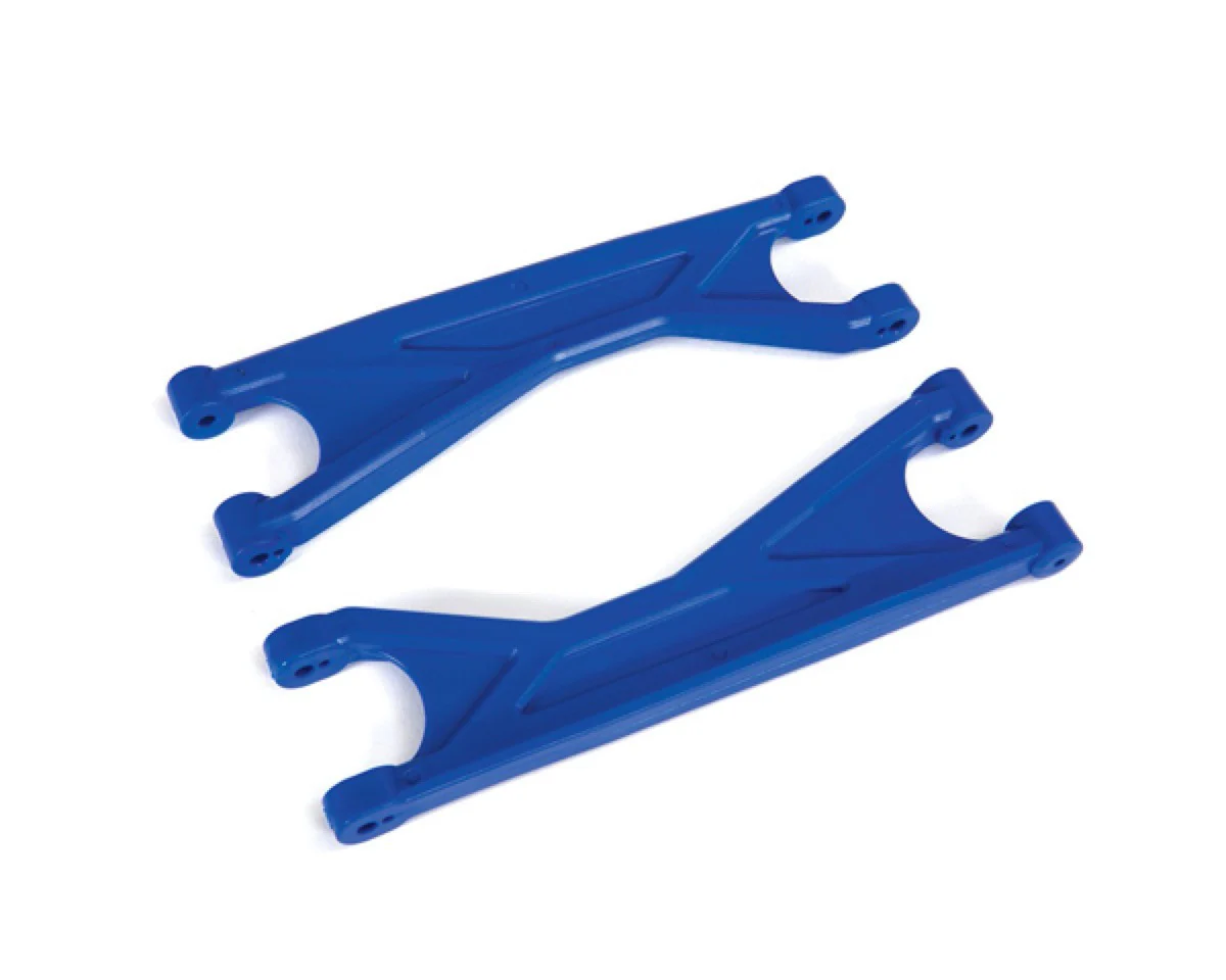 2 Triangles de Suspension Supérieur Renforcés XMaxx - Traxxas 7829X Bleu