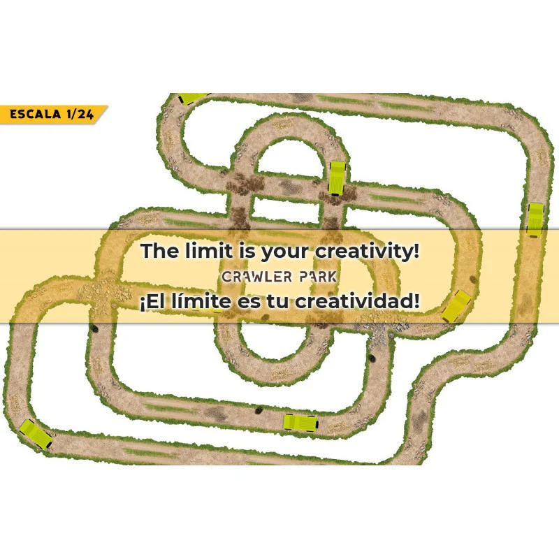 2x croisement avec flaque d'eau pour circuit 1/24 RC Crawler park - Image 2