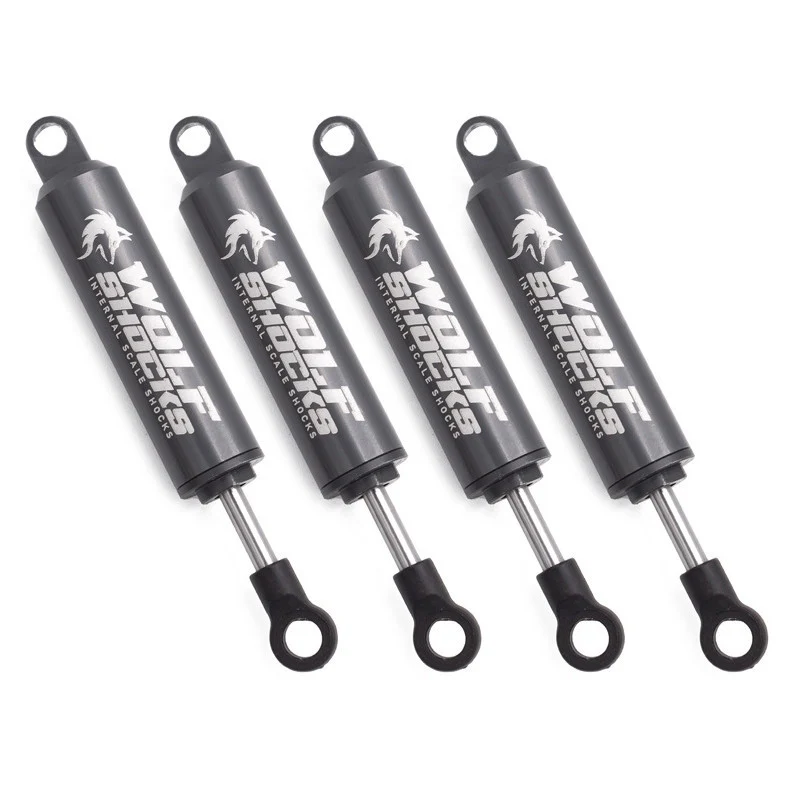 4 Amortisseurs Aluminium Wolf 90mm pour crawler 1/10