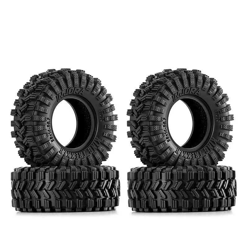 4 pneus Injora 0.7" 35*14mm King Trekker pour 1/30 SCX30 - Image 2
