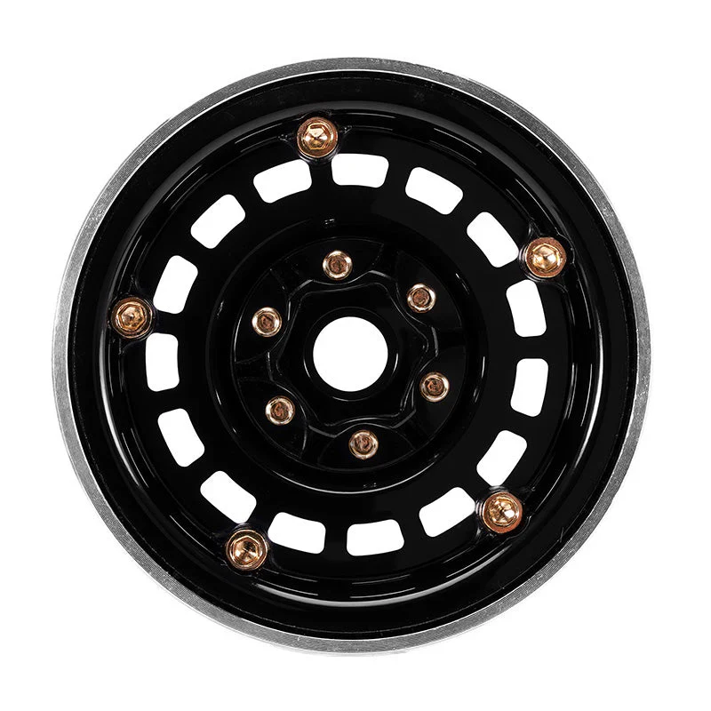 4 jantes INJORA 1,9" noir en aluminium CNC pour crawlers RC 1/10 (W1903) - Image 8