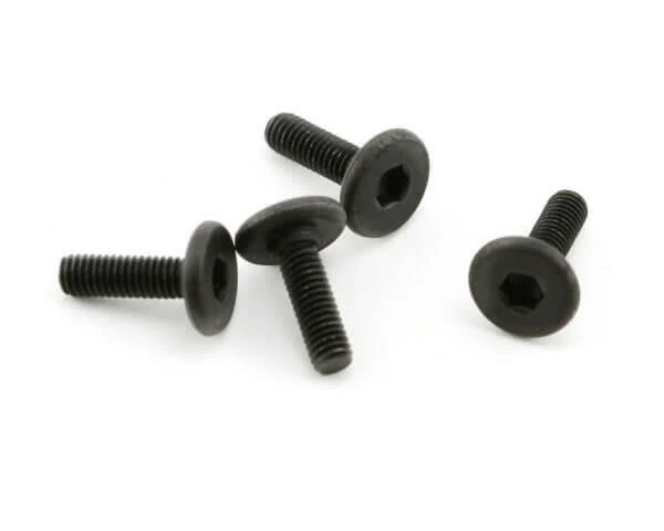 4 Vis BTR tête plate large 3x10mm Traxxas 4859