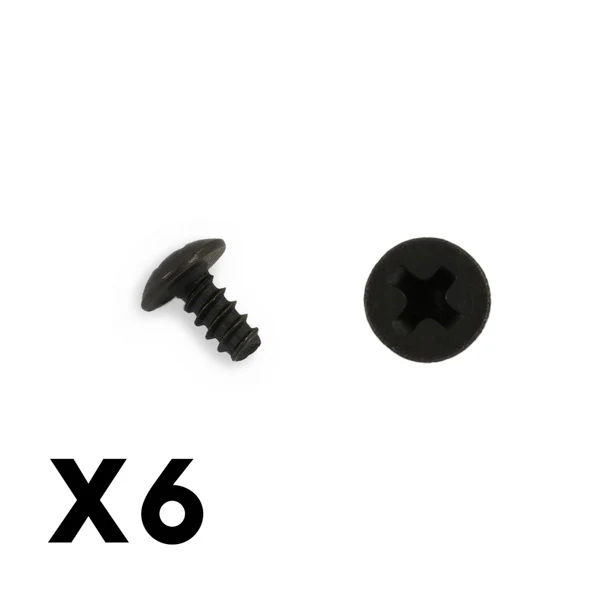 6 vis à tête parapluie M3x6mm - FTX6548