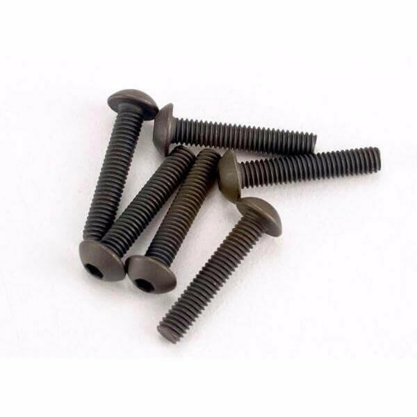 6 Vis BTR tête bombée 3x15mm Traxxas 2579