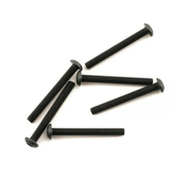 6 Vis BTR Tête Bombée 3x25mm Traxxas 2581