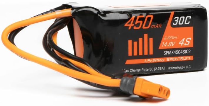Accu LiPo Spektrum SPMX4504SIC2 450 mAh 4S 14,8 V 30C IC2