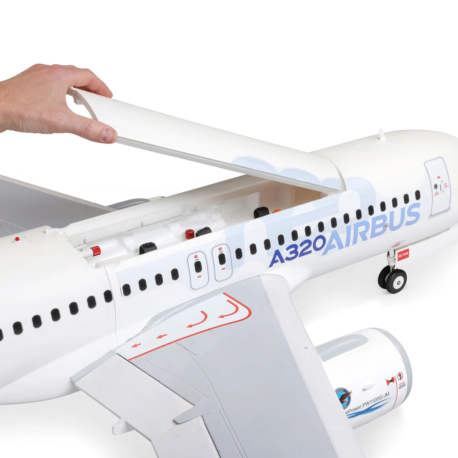 Airbus A320neo Twin 64mm EDF BNF Basic AS3X + SAFE - EFL1493 - Image 5