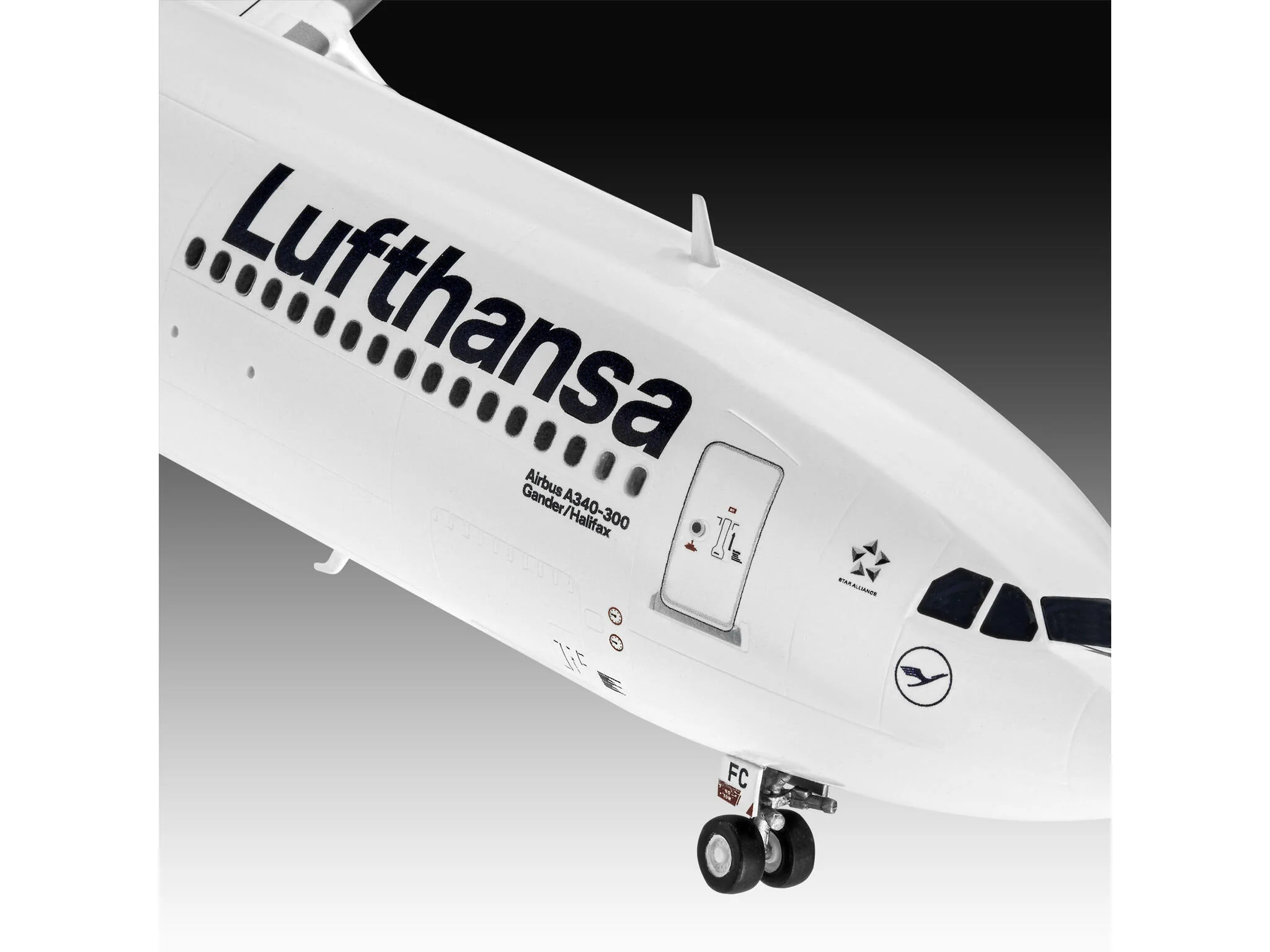 Maquette avion Revell 03803 Airbus A340-300 "Lufthansa" New Livery - Image 7
