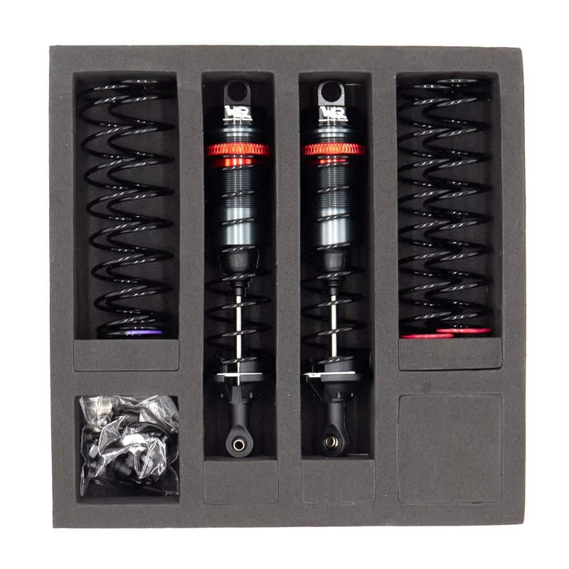 Amortisseurs 1/10 95mm BIG BORE 13mm + kit 3 ressorts (H/M/S) - HTR-510095 - Image 2