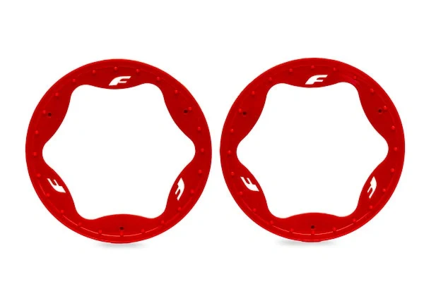 Anneaux Beadlock rouge Pro Scale Sand Car Race 4,3" arrière (2) - Traxxas 10948-RED