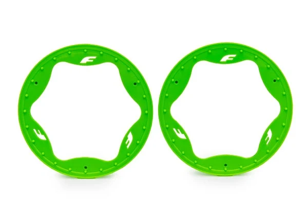 Anneaux Beadlock vert Pro Scale Sand Car Race 4,3" arrière (2) - Traxxas 10948-GRN