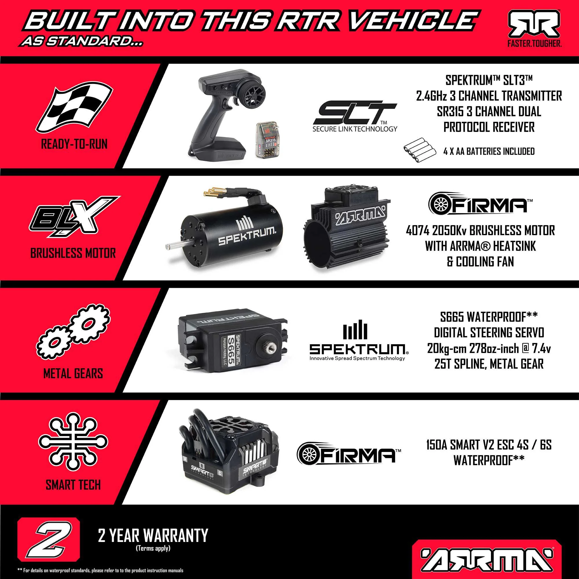 Arrma 1/8 Truggy Kraton 6S EXtreme Bash 4x4 RTR - ARA8708V6T1 - Image 15