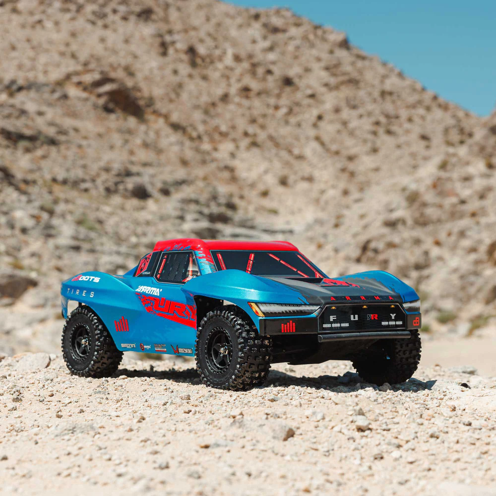 Arrma Fury 223S BLX Brushless 2WD Short Course bleu RTR - ARA3521T1 - Image 10