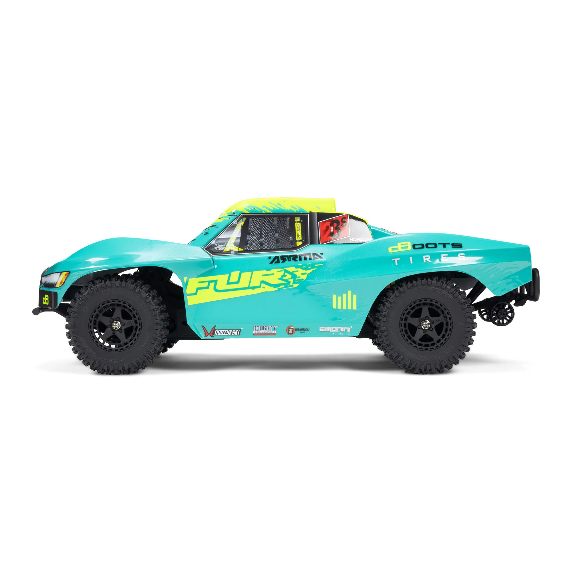 Arrma Fury 223S BLX Brushless 2WD Short Course vert RTR - ARA3521T2 - Image 2