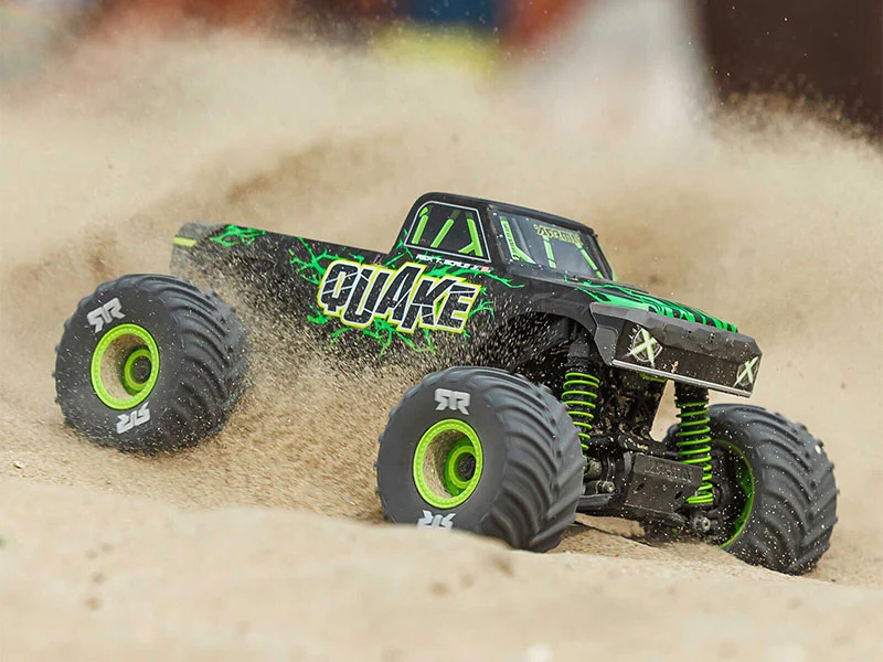 Arrma Monster Truck Quake GROM charbon 4X4 RTR 1/16 vert - ARA2137T2 - Image 12