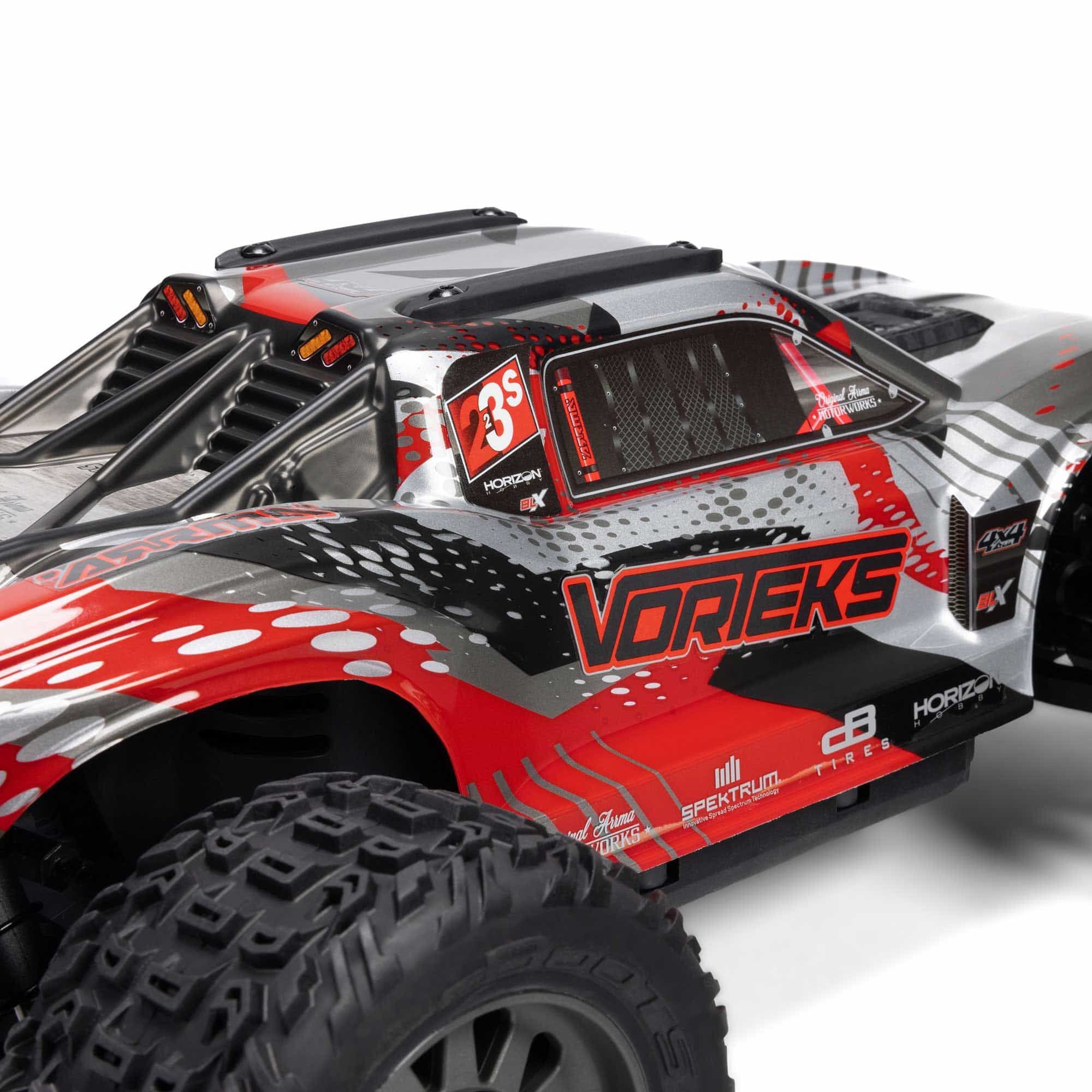 Arrma Vorteks 1/10 223S BLX brushless 4x4 stadium truck RTR rouge - ARA4305V4T1 - Image 8
