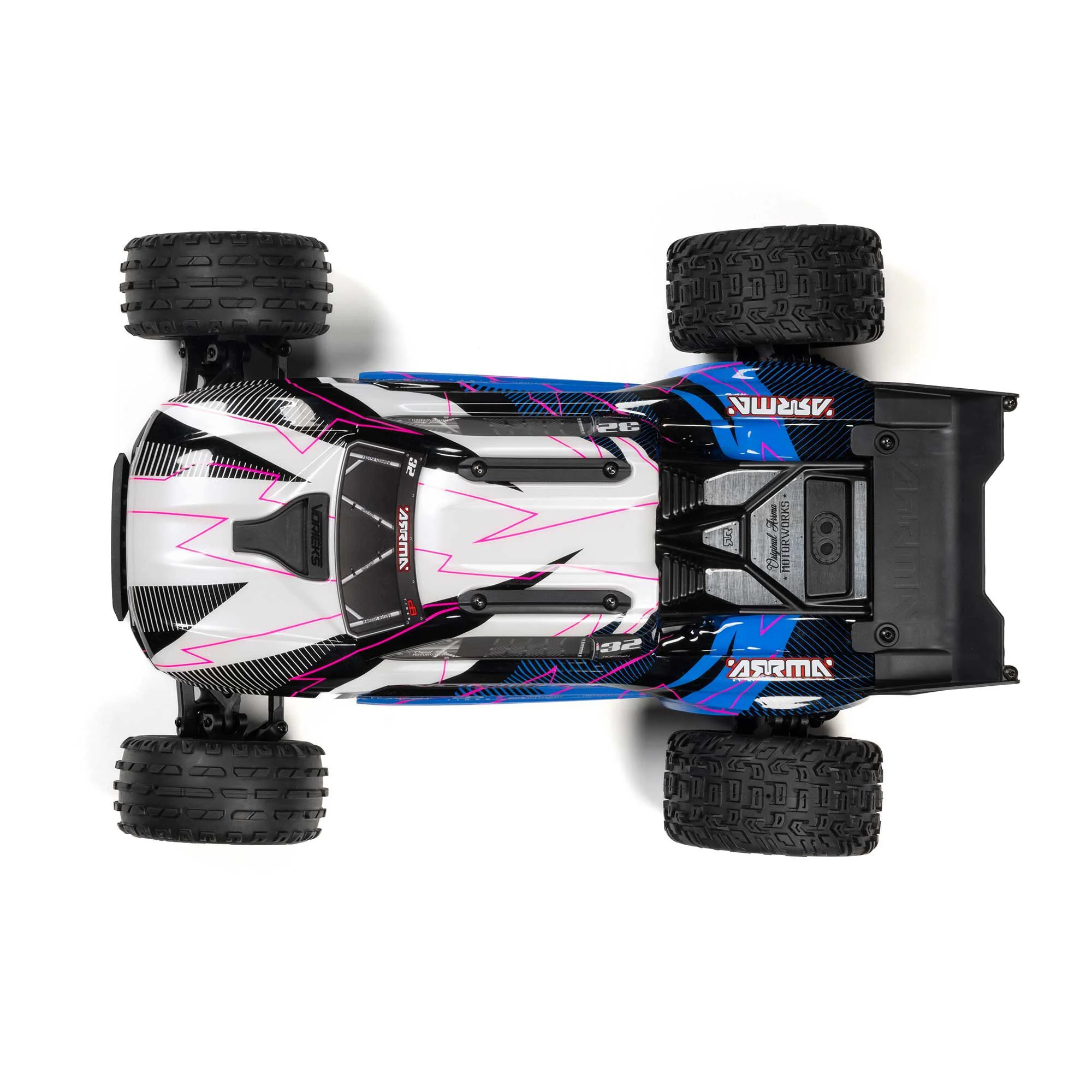 Arrma Vorteks Mega 550 2WD RTR stadium truck 1/10 bleu/rose - ARA3205T1 - Image 12