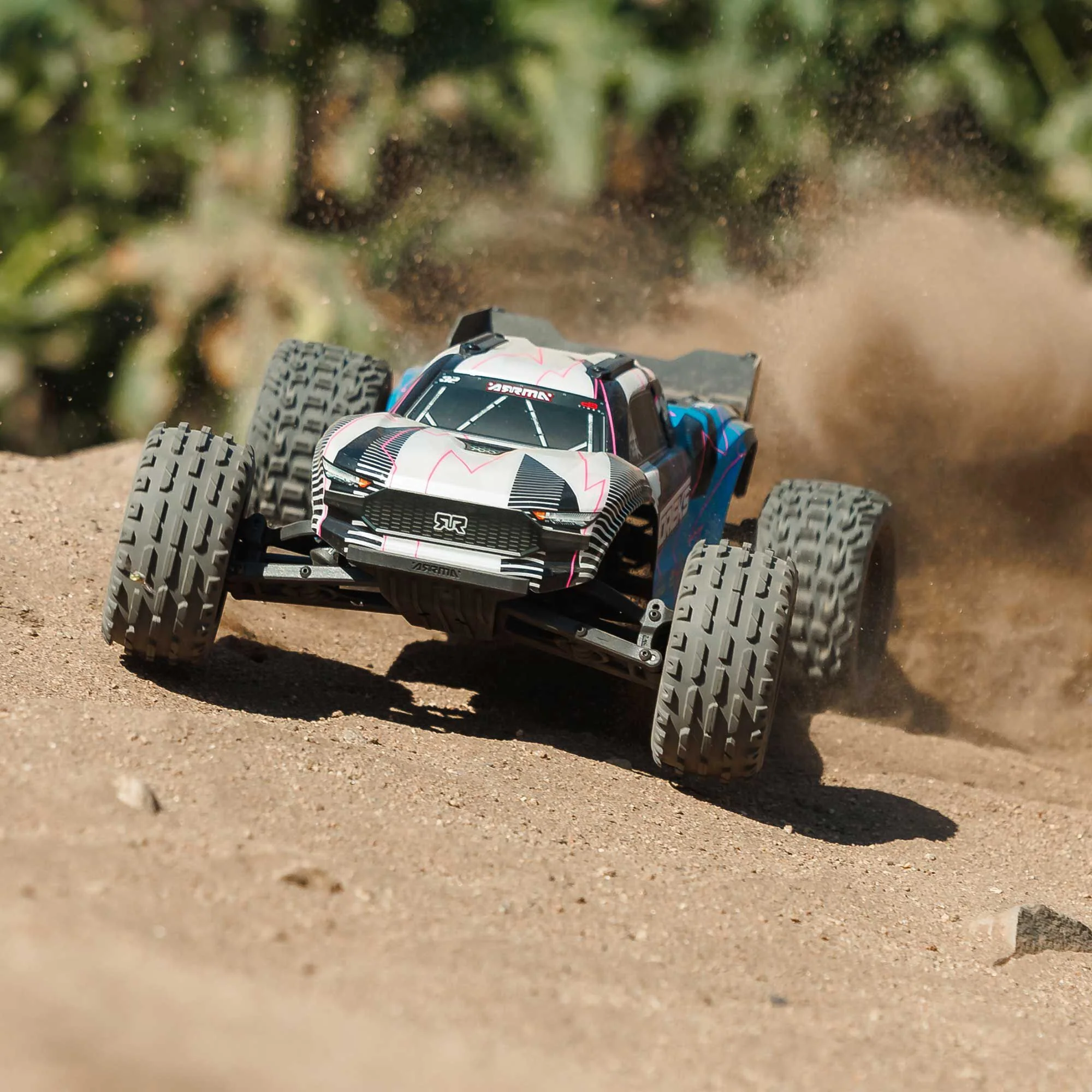 Arrma Vorteks Mega 550 2WD RTR stadium truck 1/10 bleu/rose - ARA3205T1 - Image 2