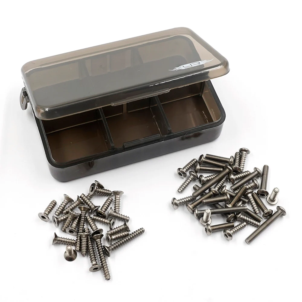 Assortiment de vis en titane avec boîte pour Kyosho Fazer Mk2 - TSAS-0037