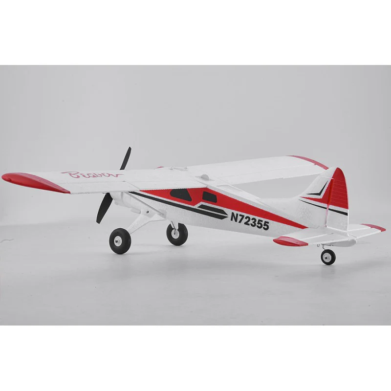 Avion débutants 1/18 800mm Beaver RTF kit - rouge - Image 3