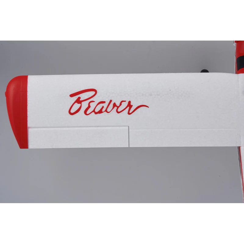 Avion débutants 1/18 800mm Beaver RTF kit - rouge - Image 8