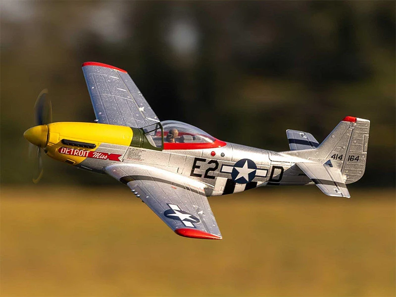 Avion E-FLITE UMX P-51D Mustang Detroit BNF Basic AS3X SAFE EFLU7350 - Image 5