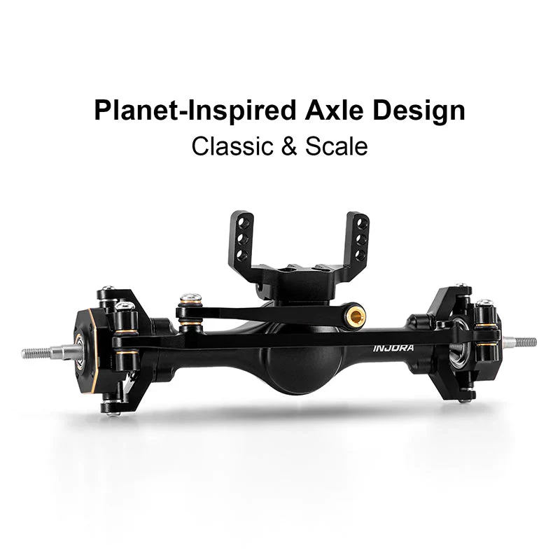 Axes planétaires INJORA +4 mm avec fusées de direction en laiton pour TRX4M 1/18 - Image 3
