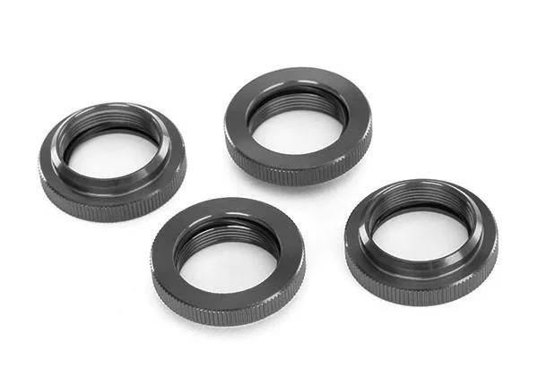 Bagues d'amortisseur réglables GTX aluminium gris (x4) - Traxxas 7767