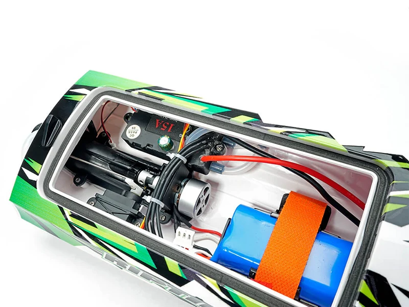 Bateau RC haute vitesse Riptide Turbojet Brushless 41cm vert - Image 4