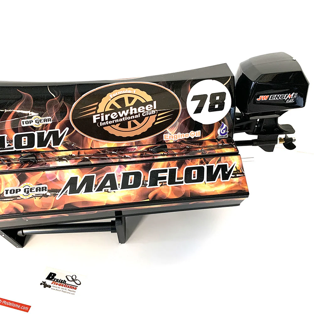 Bateau RC Joysway Mad Flow V3 F1 BL Brushless RTR 55km/h - 8653V3 - Image 4