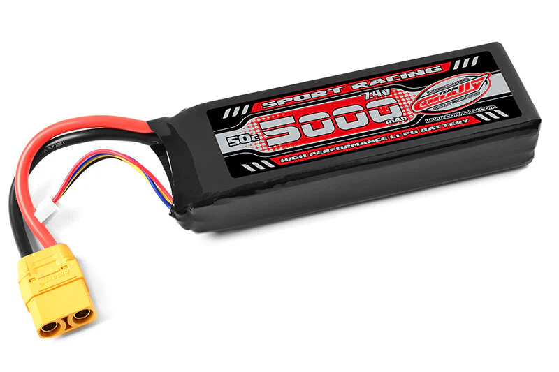 Batterie 2S 7,4V 5000mAh 60C Corally prise XT90