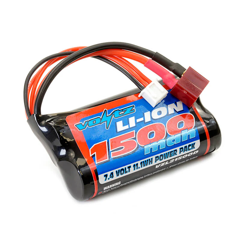 Batterie li-ion Voltz 7,4V 1500mAh prise Dean - VZL21500D