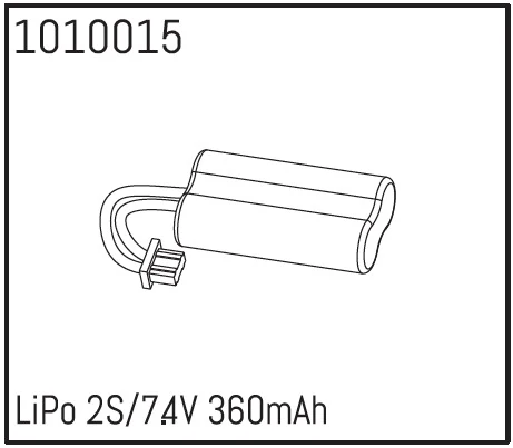 Batterie Lipo 2S 7,4V 360mAh - AB240174 (1010015)