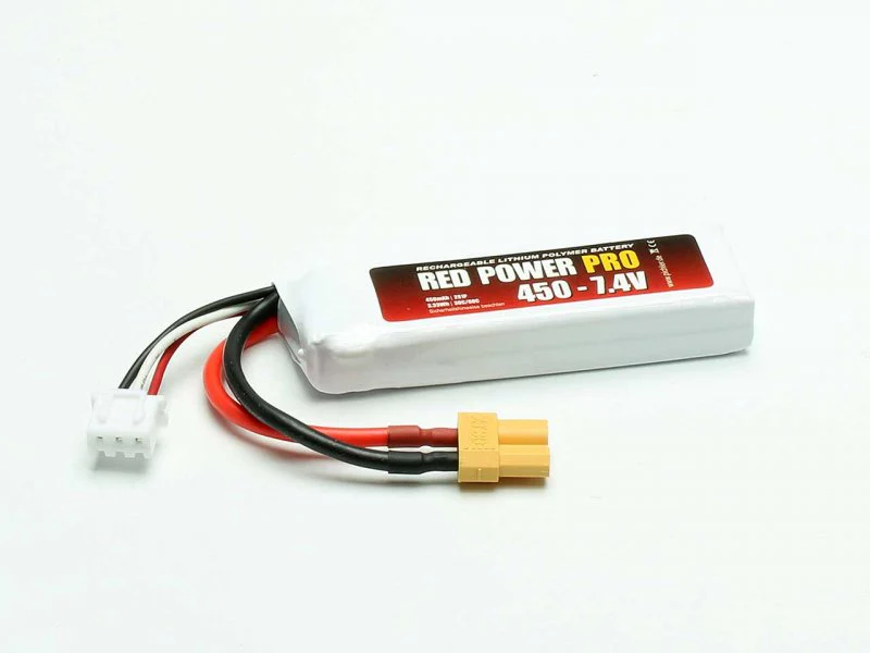 Batterie LiPo 2S 7.4V 450mAh XT30 Red Power Pro - 19123