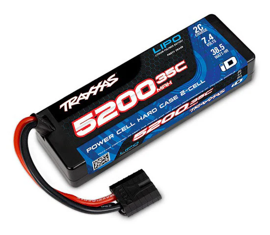 Batterie Lipo 2S 7,4V 5200mAh 35C prise iD - 2844R