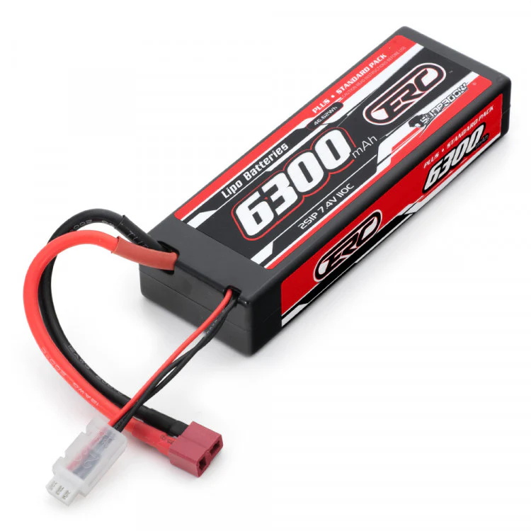 Batterie LiPo 2S 7.4V 6300mAh 110C 2S1P Dean T