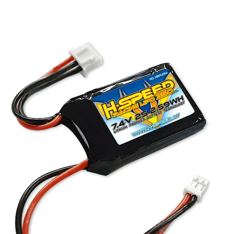 Batterie LiPo 350mAh 7,4V H-Speed pour Losi Micro B et T - HSPLI014