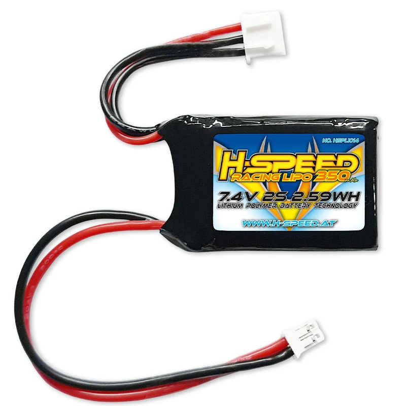 Batterie LiPo 350mAh 7,4V H-Speed pour Losi Micro B et T - HSPLI014 - Image 2