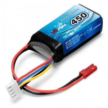 Batterie LiPo 3S 11,1V 450mAh 20C prise BEC - VPLP0044F
